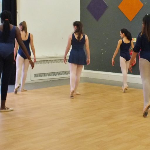 5 dancers facing back